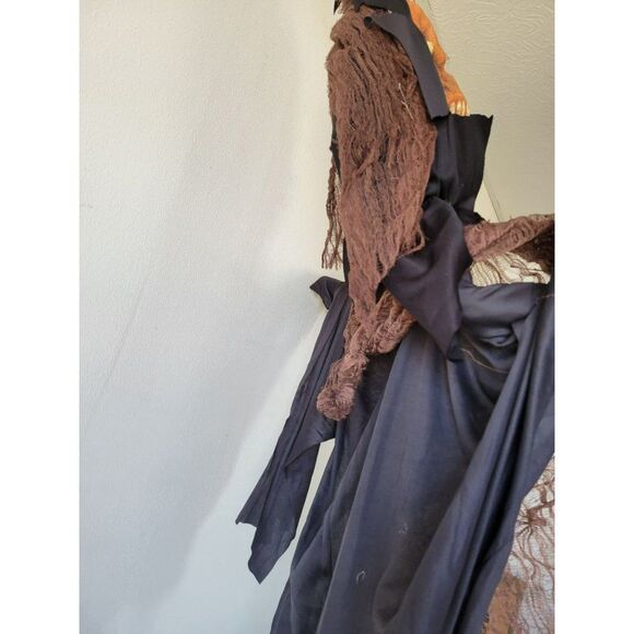 Orange hanging skeleton Halloween props scary long decor vintage - Picture 7 of 10